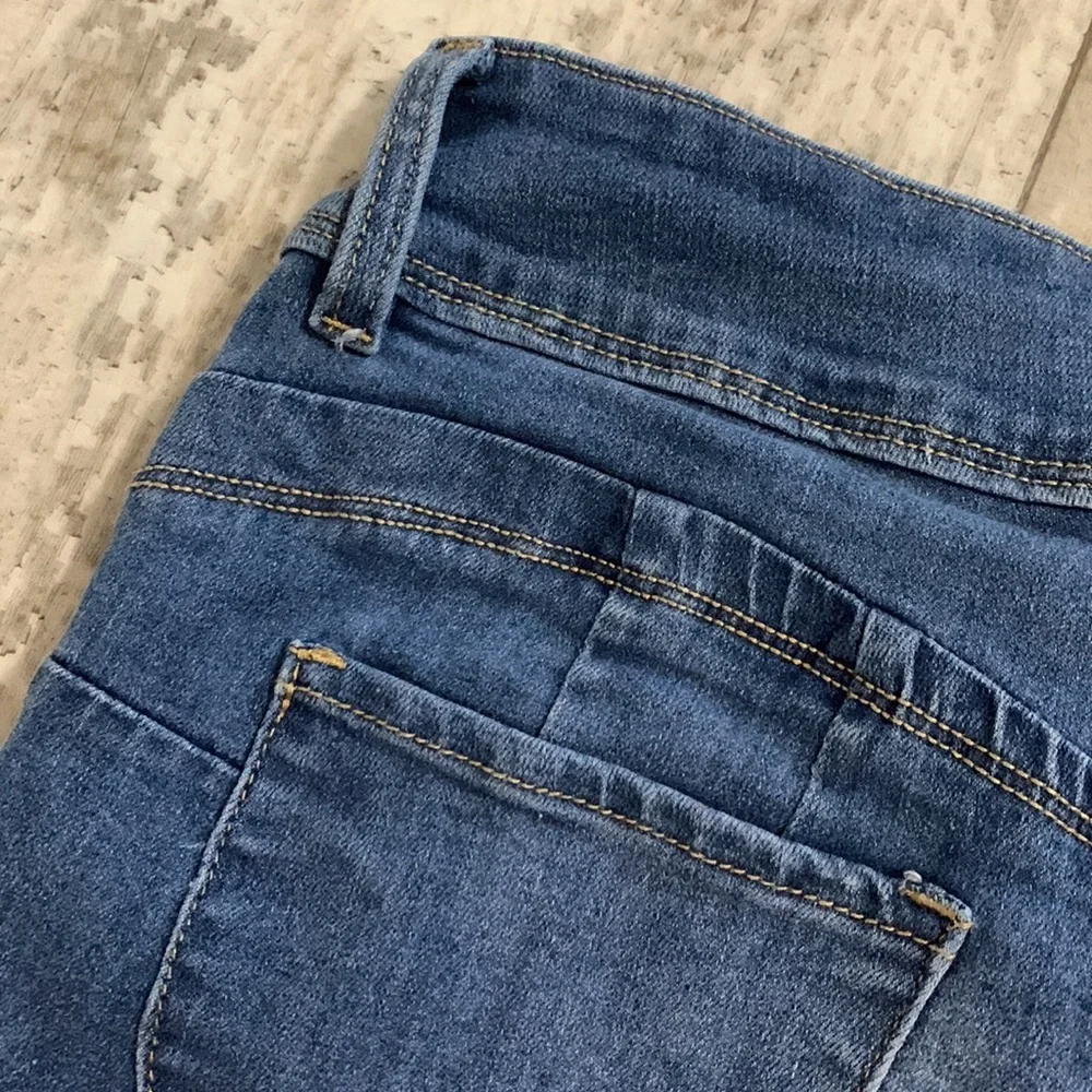 YMI mid rise jean shorts